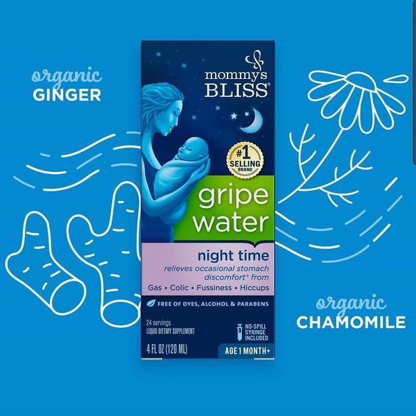 Mommy's Bliss - Gripe Water Night Time - Age 1 month and above