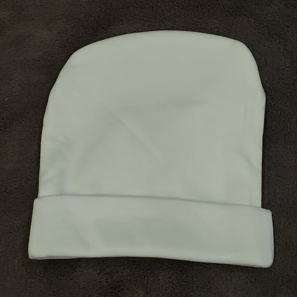 Baby Hat - White - 0 to 6 months