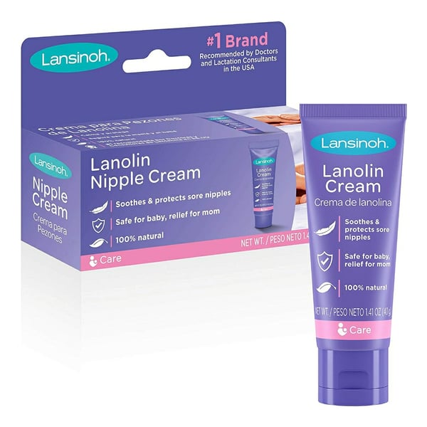 Lansinoh Lanolin Nipple Cream for Breastfeeding, 1.41 Ounces - 40 grams