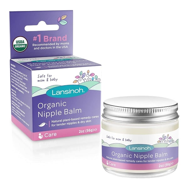 Lansinoh Organic Nipple Balm for Breastfeeding, 2 Ounces
