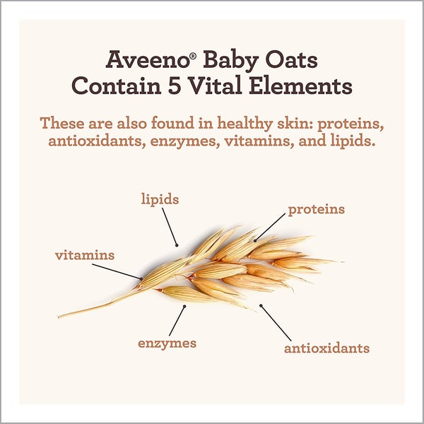 Aveeno Baby Daily Moisture Gentle Bath Wash & Shampoo with Natural Oat Extract, Hypoallergenic, Tear-Free & Paraben-Free Formula For Sensitive Hair & Skin, (Eczema + dry + sensitive skin) Lightly Scented, 532 ml