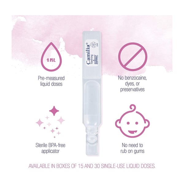 Boiron Camilia, 30 Doses, Homeopathic Medicine for Teething Relief