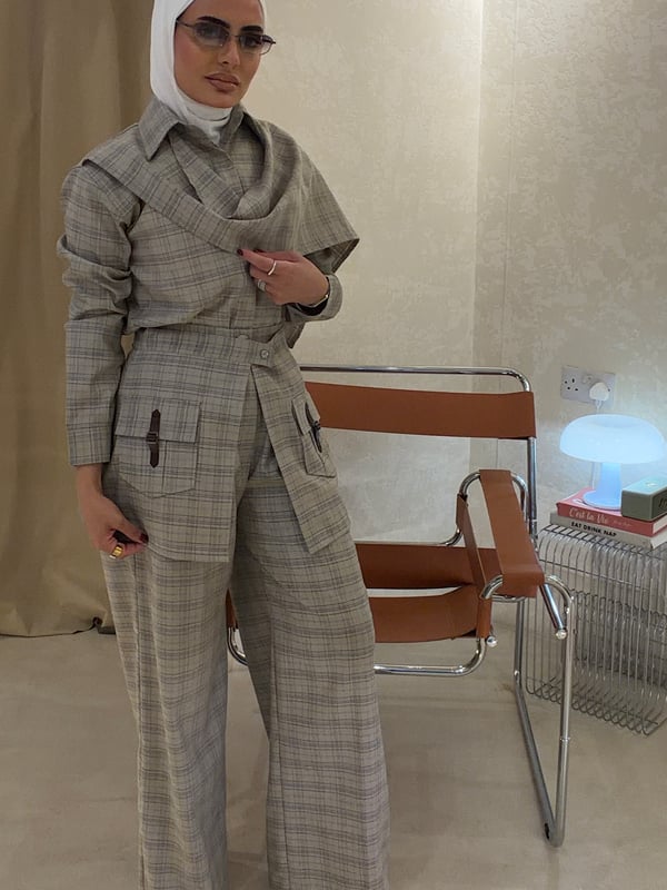The plaid set 