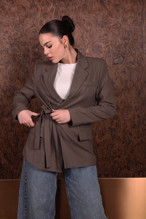 Side Tie Blazer