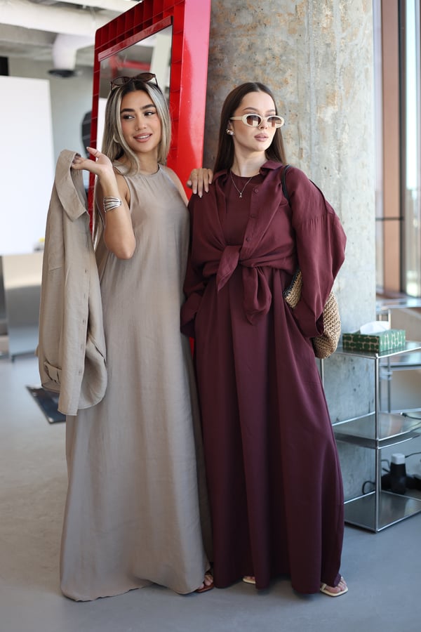 Simple dress set فستان