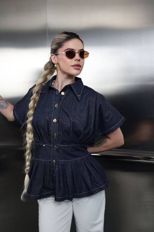 Jeans Shirt/قميص نسائي جينز