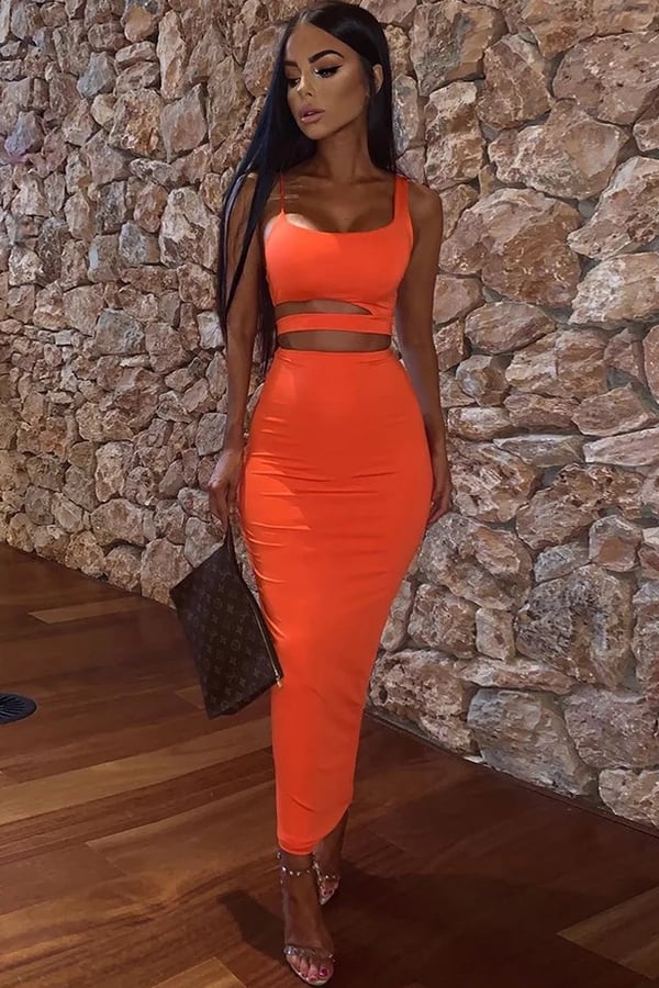 Orange Long Set