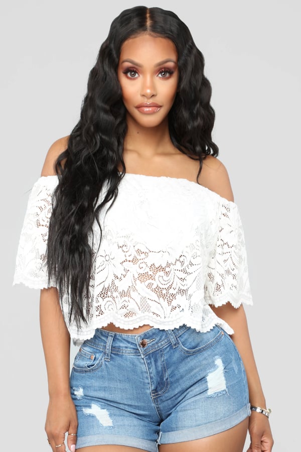 Lace White Top