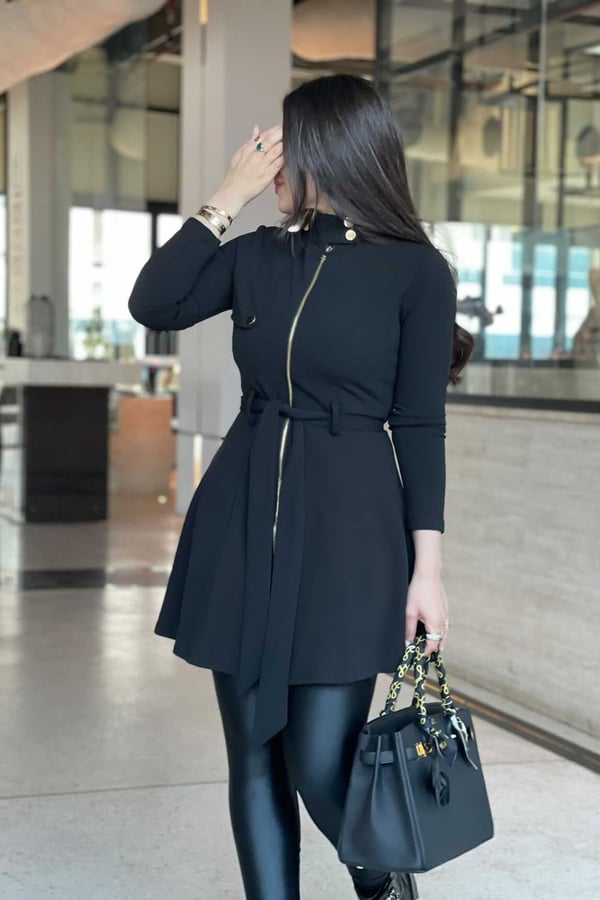 Black Collar  Jacket