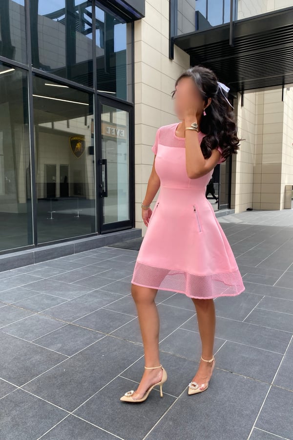 Pink Fishnet Dress