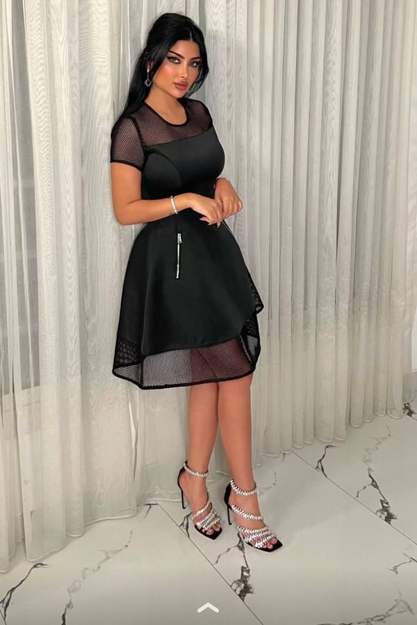 Black Fishnet Dress