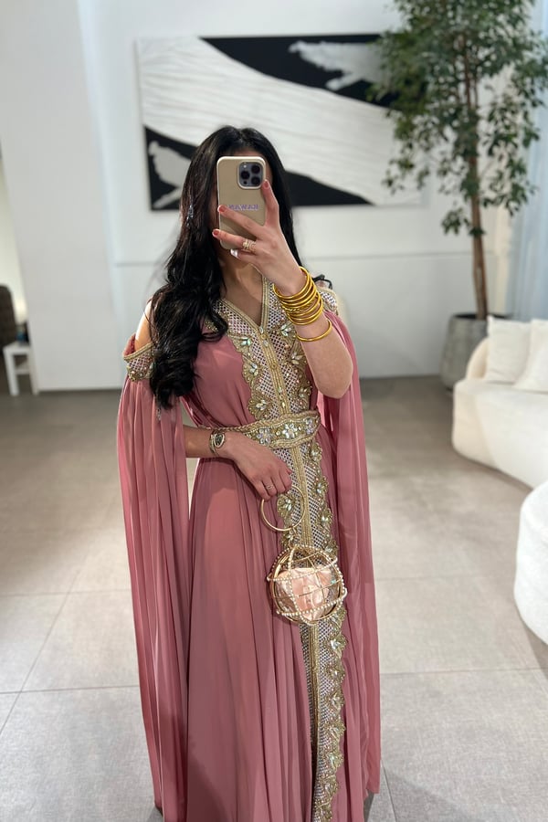 Pink Mezna Kaftan