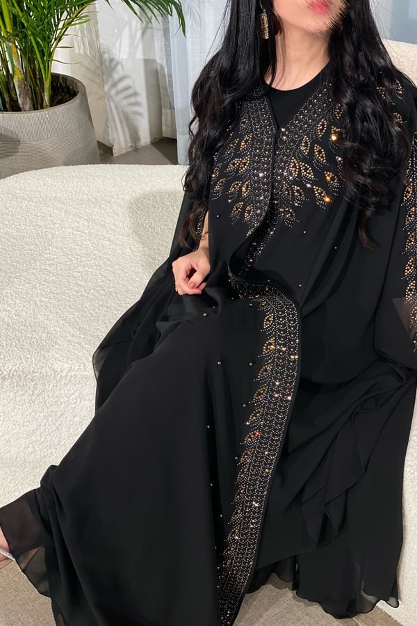 Black Ghaida Kaftan