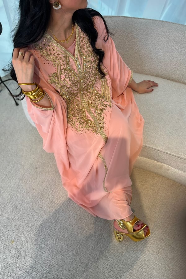 Pink Haila Kaftan