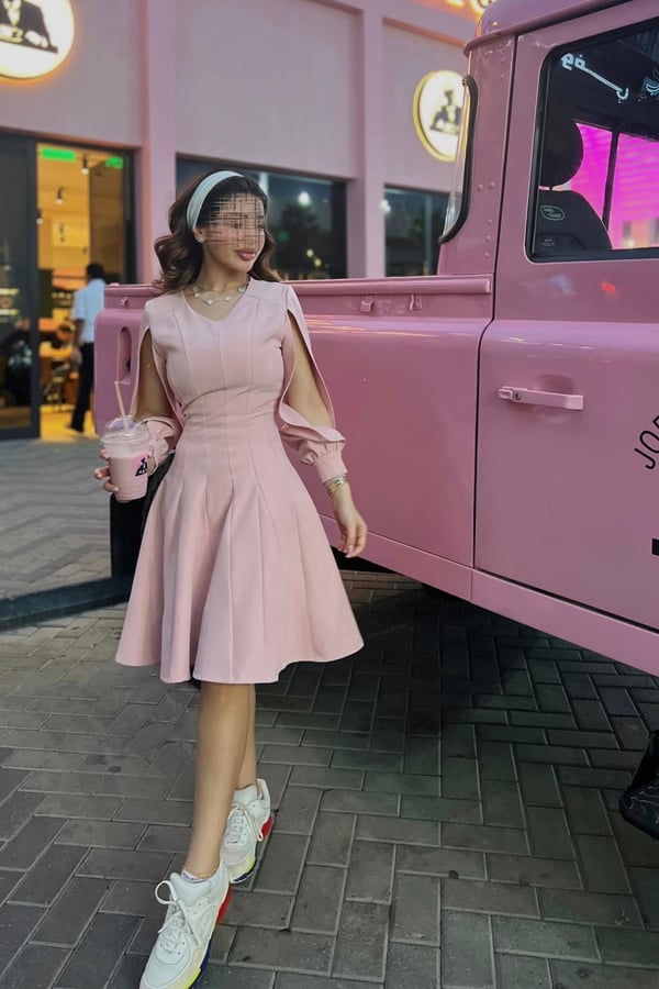 Pink Camellia Dress