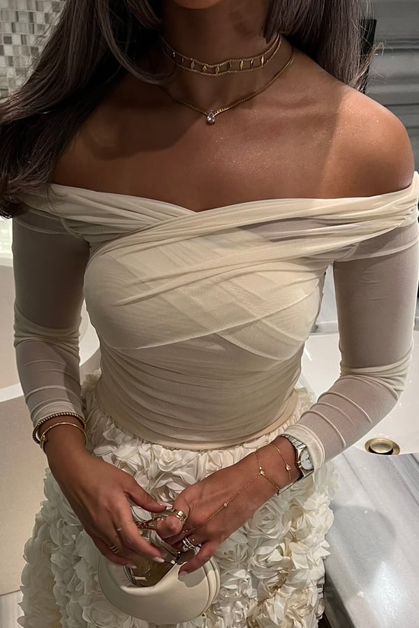 Beige Aria Top