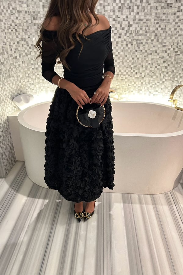 Black Rose Skirt