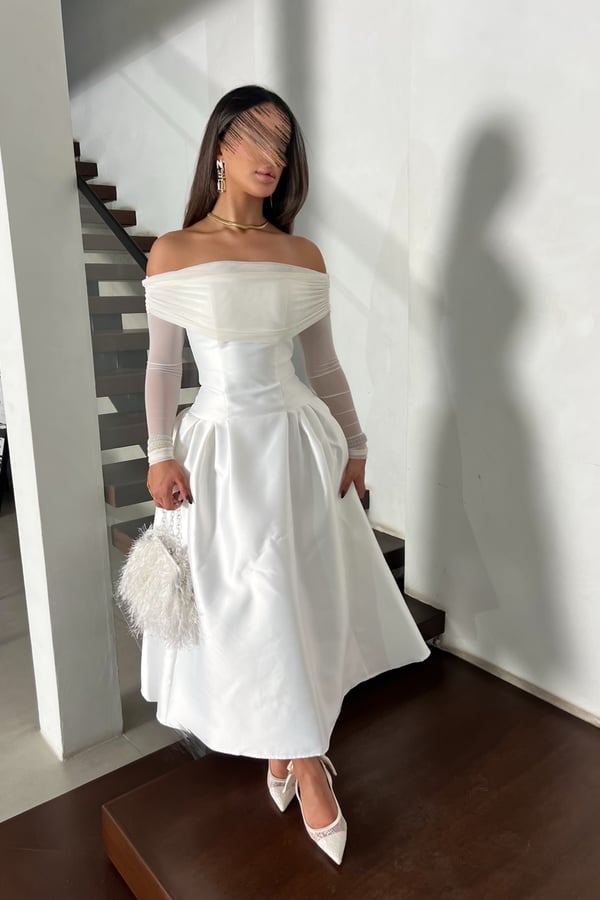 White Mira Dress