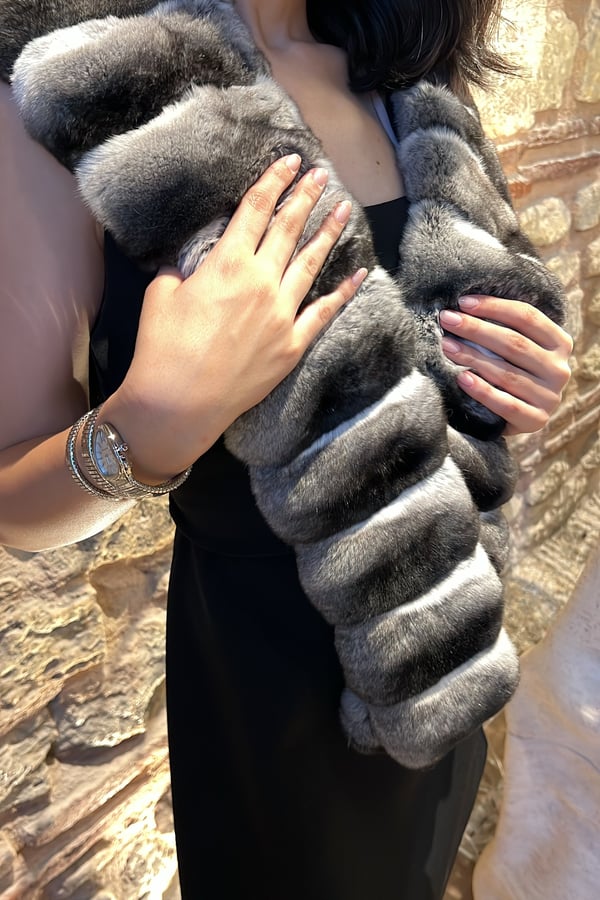 Chinchilla scarfed 