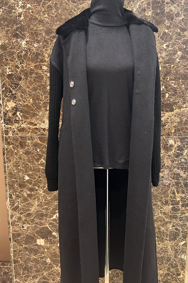Mink lora piana max mara style black