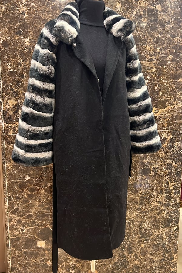 Max mara fabric black with rex