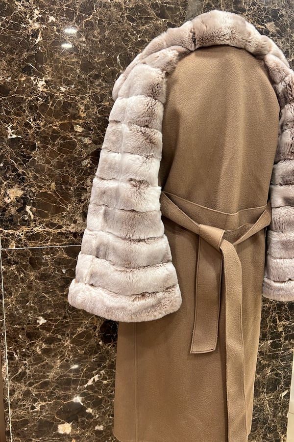 Max mara fabric beige with rex