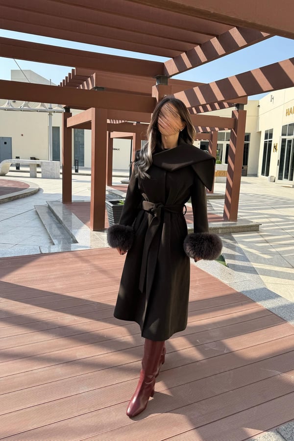 Signature Chocolate fox jacket