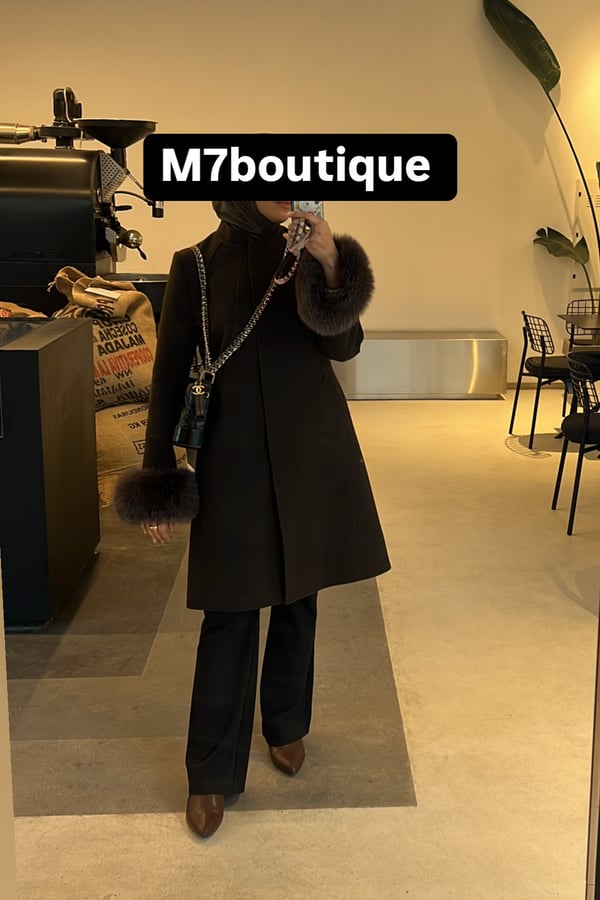 New chocolate fox fur