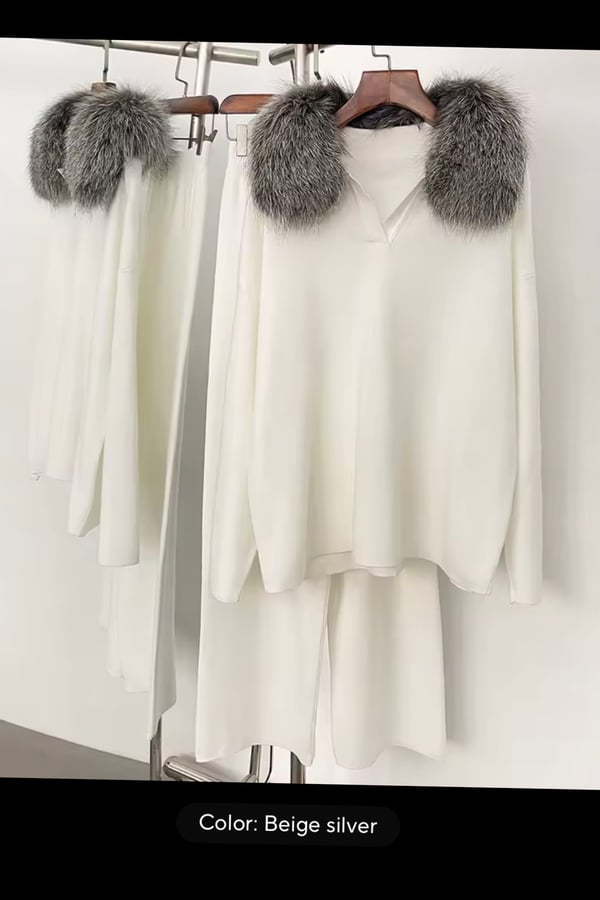 Off white set with fox 